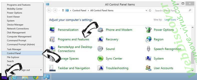 Delete Startstreaming.net from Windows 8