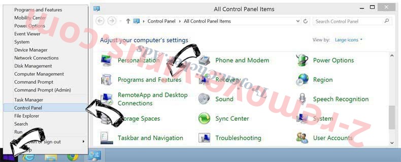 Delete Interior Design New Tab from Windows 8