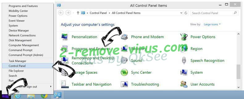 Delete GeneralLaunch adware from Windows 8