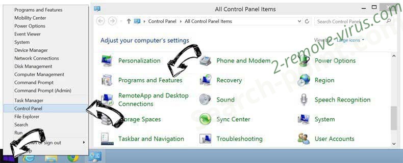 Delete Scoutee.net from Windows 8