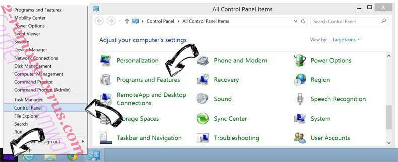 Delete SmartSignalSearch from Windows 8