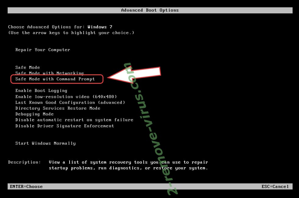 Remove Cooper Ransomware Virus - boot options