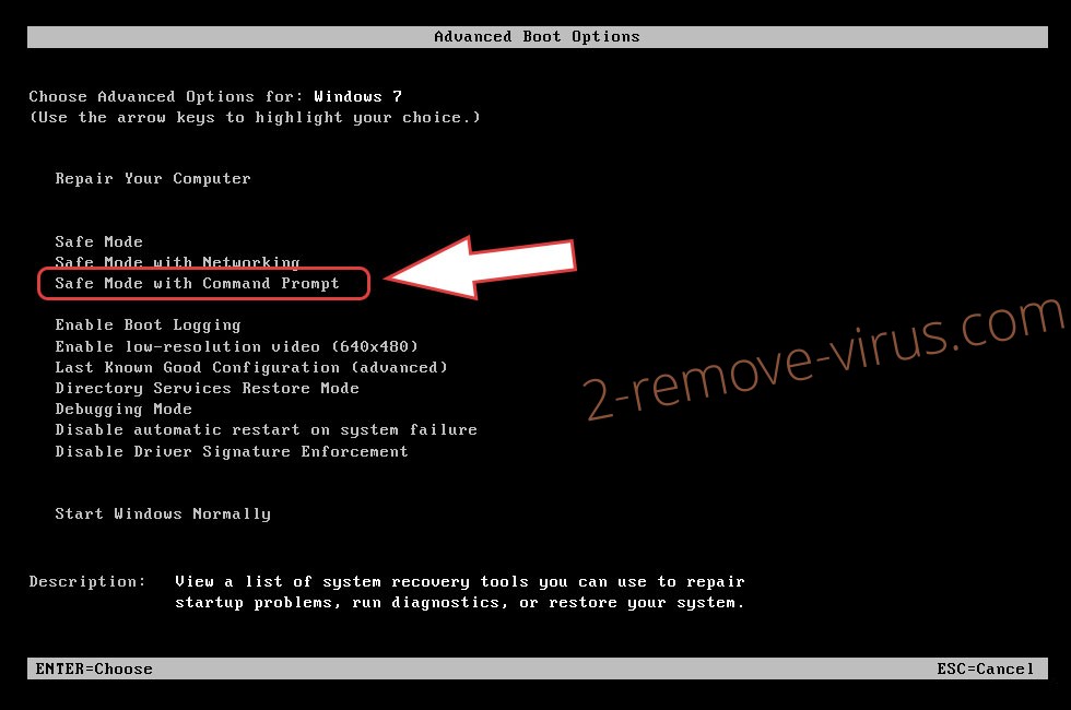 Remove DVN Ransomware - boot options