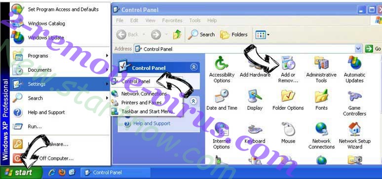 Remove New.startnow.com from Windows XP