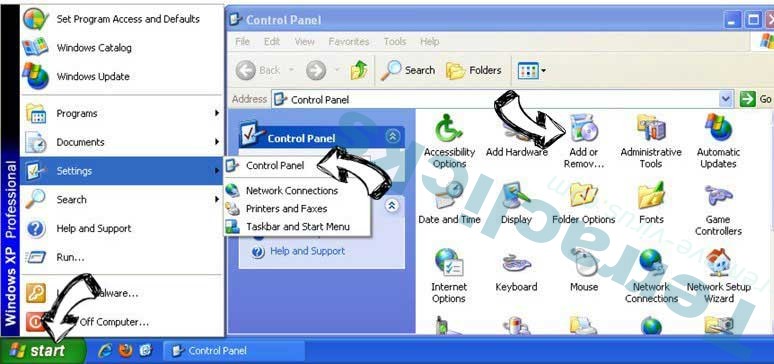 Remove Torrenttab.com from Windows XP