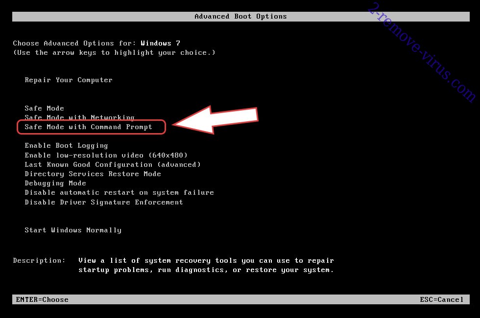 Remove Enlever FreedomTeam Ransomware virus - boot options