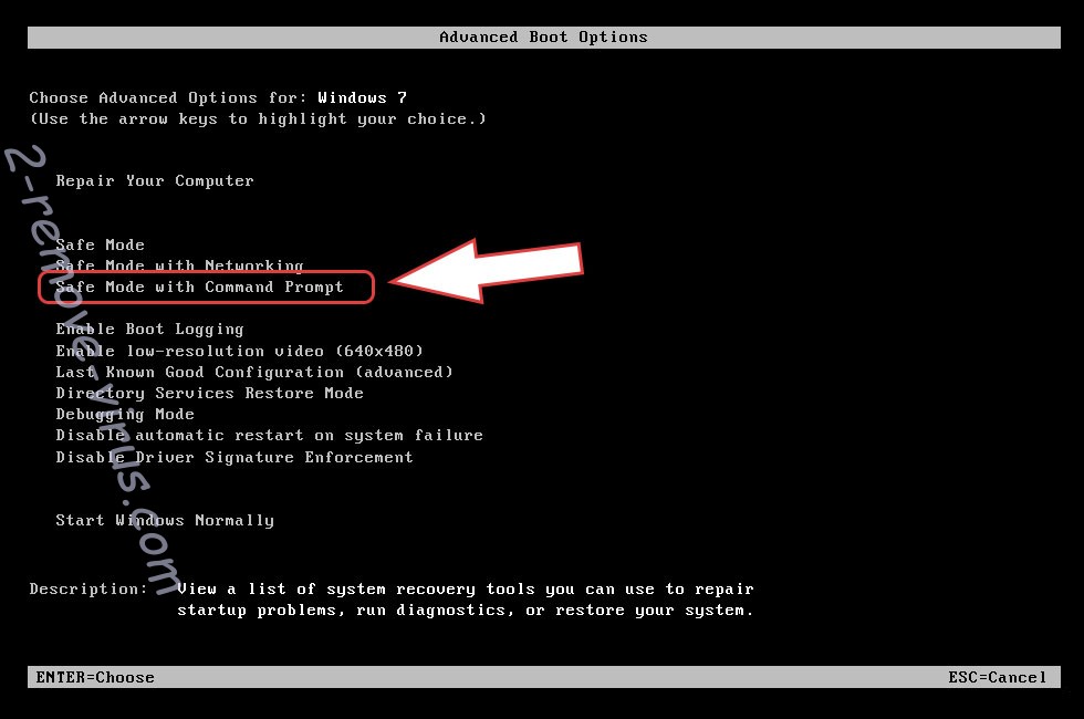 Remove .Dragon file virus - boot options