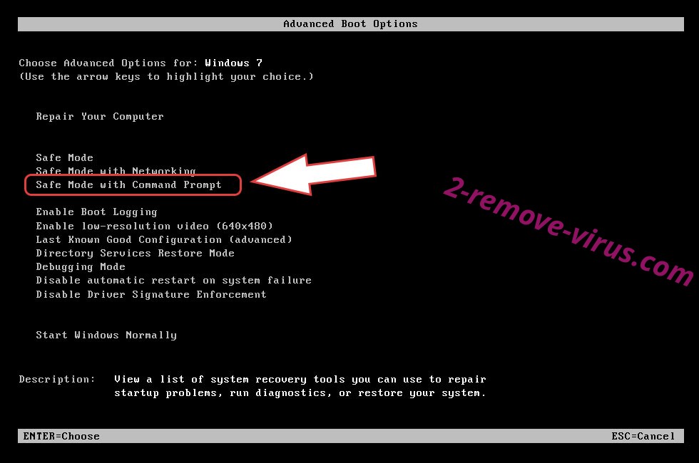 Remove Paas Ransomware - boot options