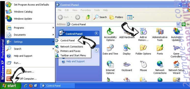 Remove Tools Plus ads from Windows XP