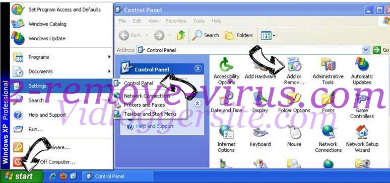 Remove Carcc.net from Windows XP
