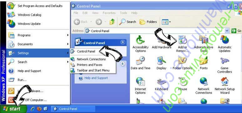 Remove Globallysearch.com from Windows XP