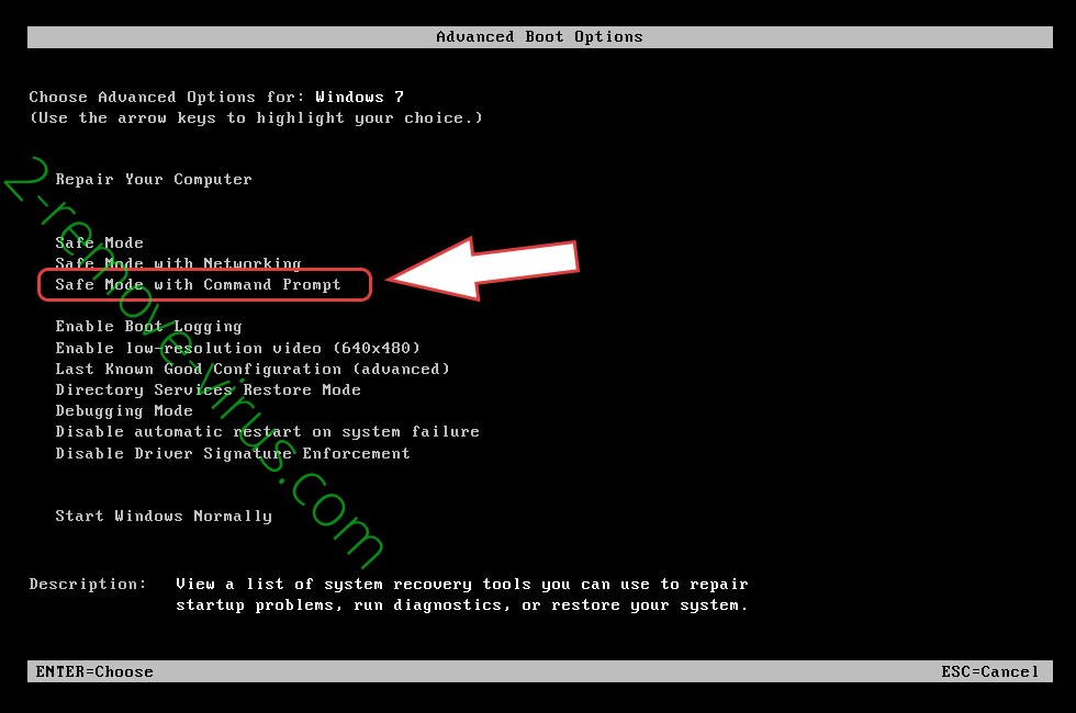 Remove .MMRAC Ransomware virus - boot options