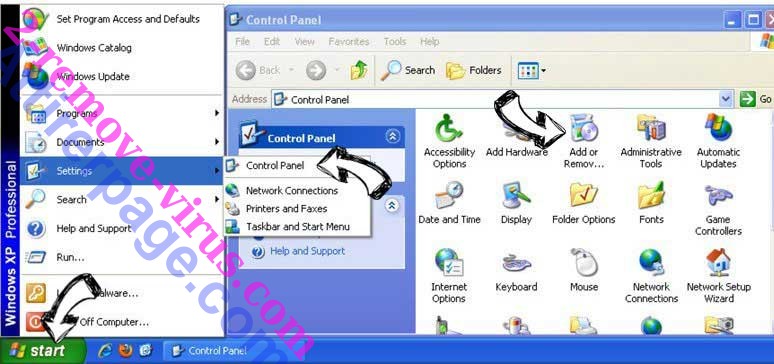 Remove Eliminar Funsafetabsearch.com from Windows XP