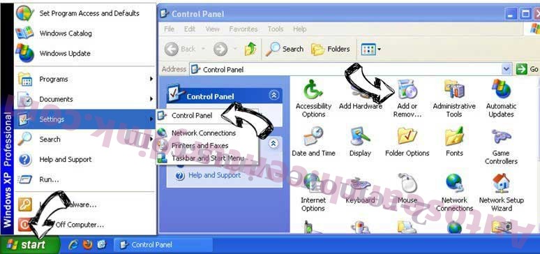 Remove Safestwaytosearch.com from Windows XP