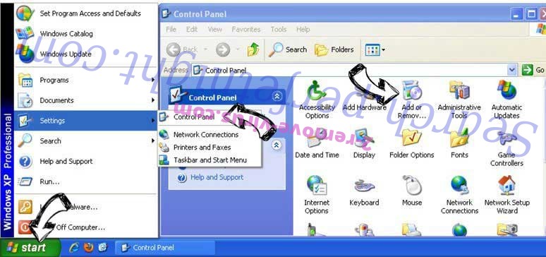 Remove ERROR! Call for support! Ads from Windows XP