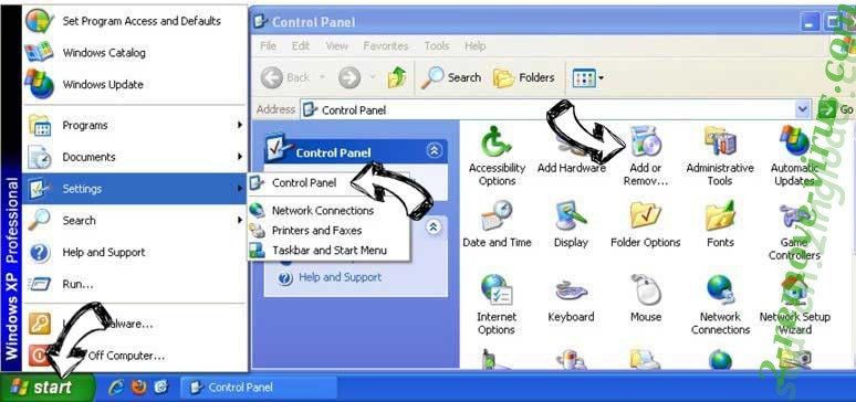 Remove ConverterzSearch from Windows XP