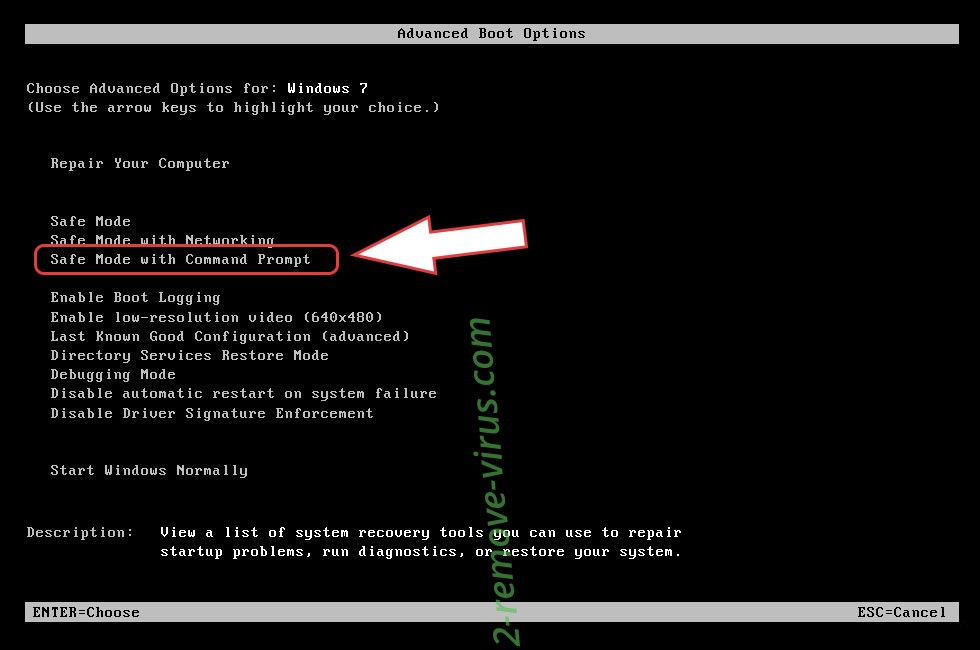 Remove Acute ransomware - boot options