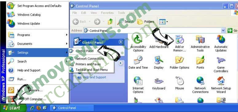 Remove instantemailapp.com from Windows XP