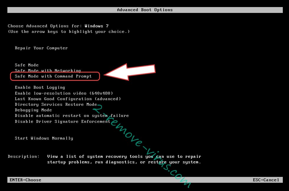 Remove .limbo file virus - boot options