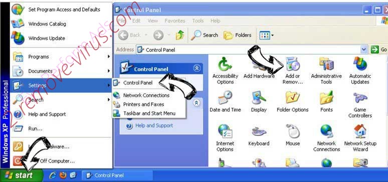 Remove Htemplatefinders.com from Windows XP
