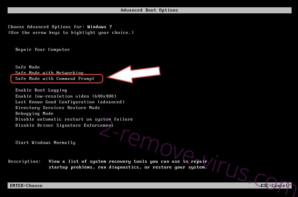 Remove Cryptes Virus - boot options