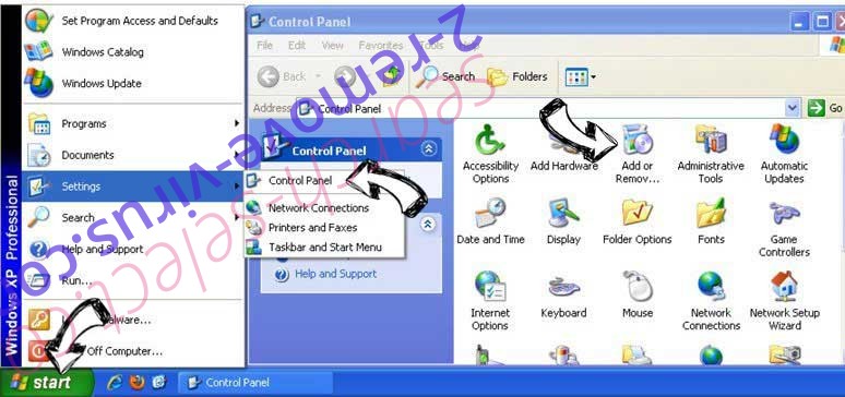 Remove Search.hyourfreeonlinemanuals.com from Windows XP