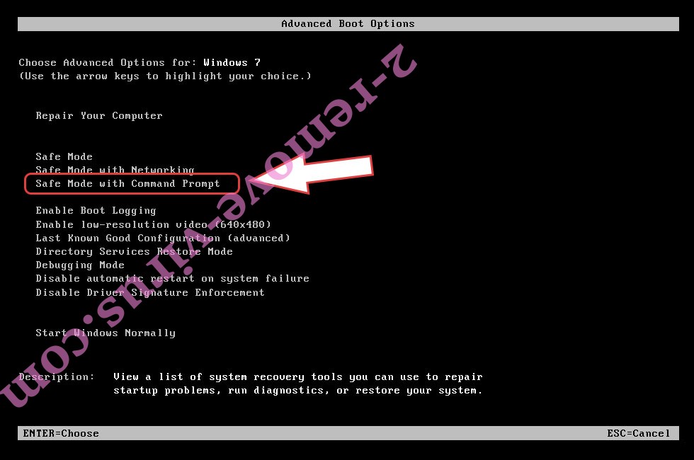 Remove .Coharos file virus - boot options