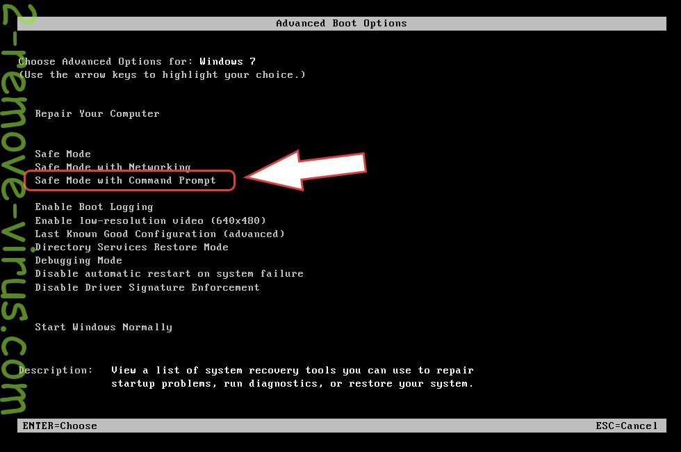 Remove PERDAK Virus - boot options