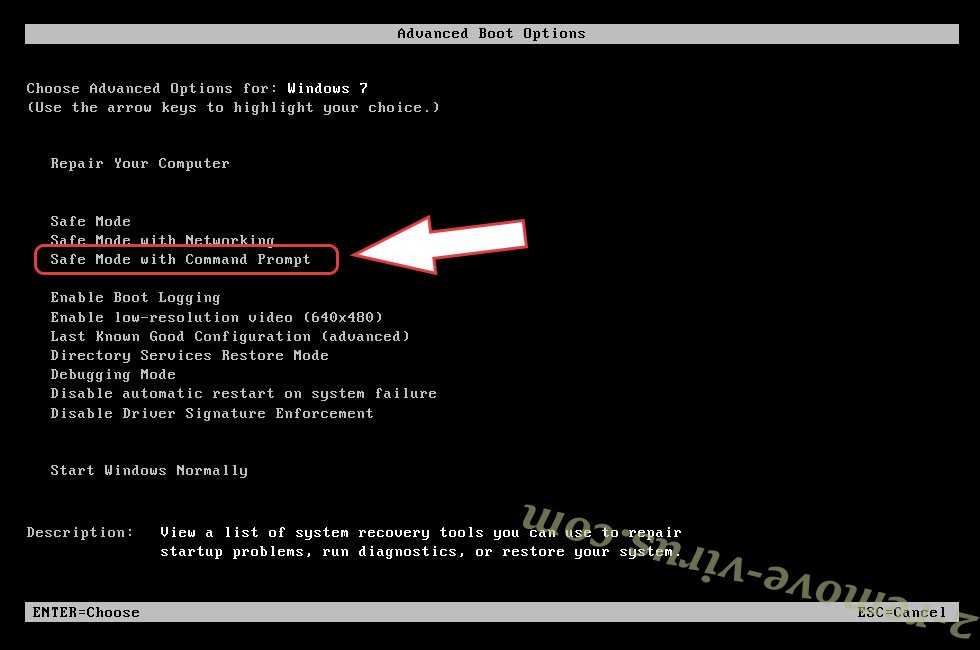 Remove Qqqw ransomware - boot options