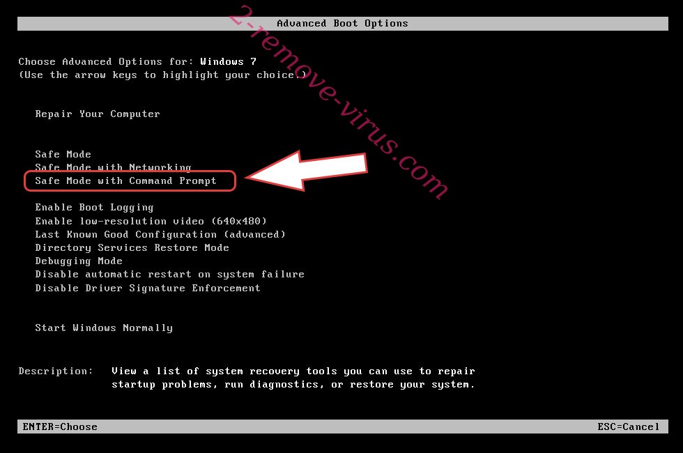 Remove Payfast Ransomware - boot options