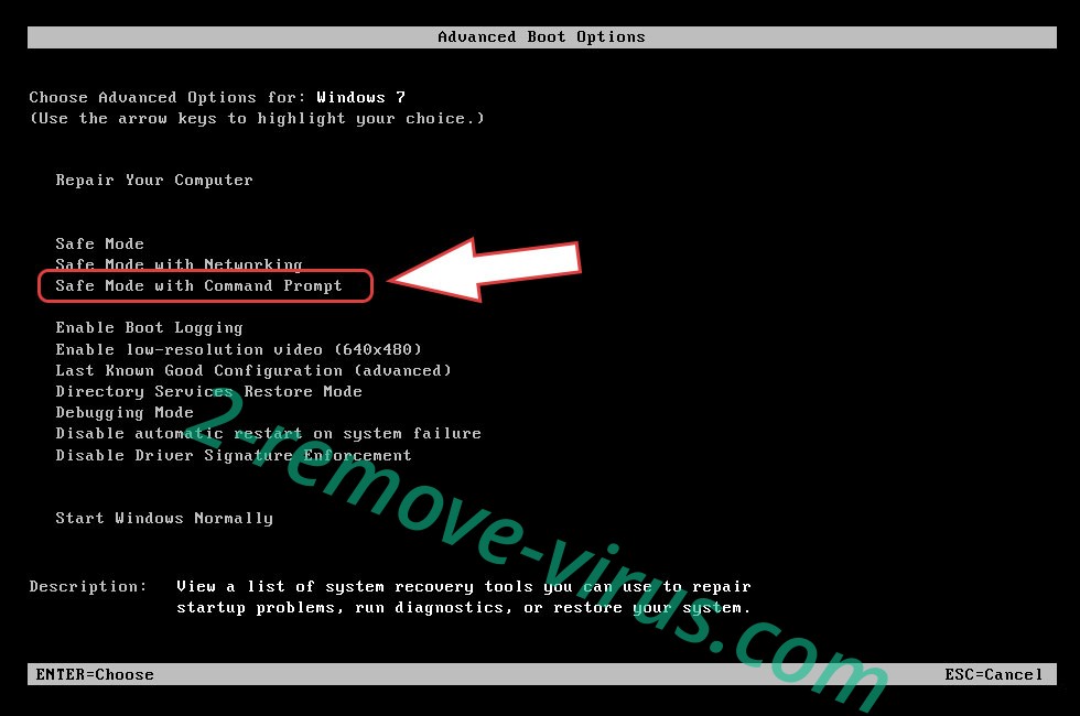 Remove OhNo! ransomware virus - boot options
