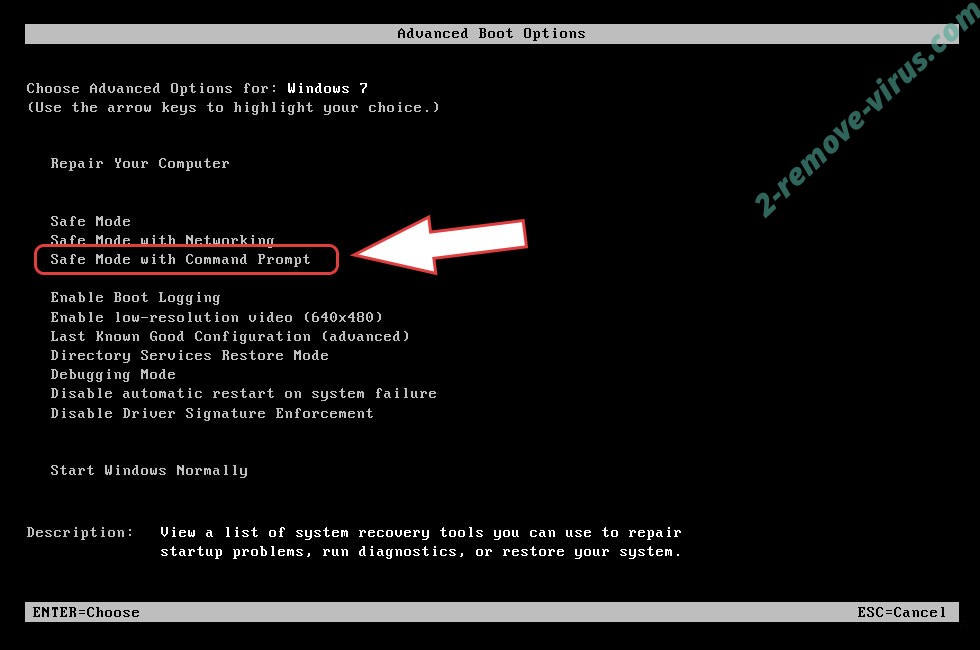 Remove Haze ransomware virus - boot options