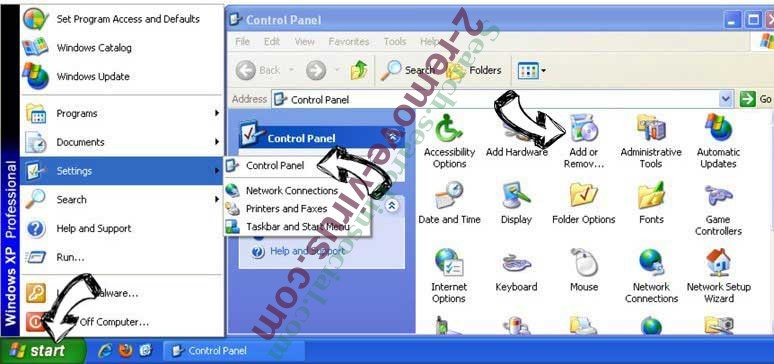 Remove Search.chill-tab.com from Windows XP