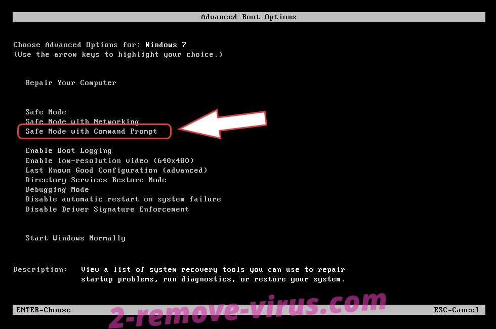 Remove Bl00dy Ransomware - boot options