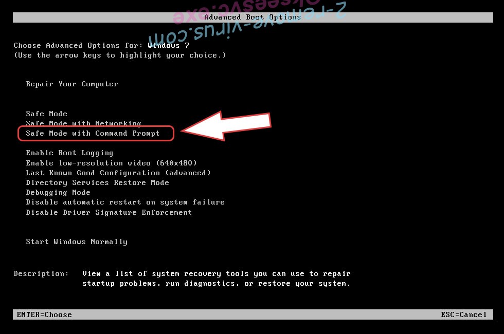 Remove Hhmgzyl ransomware - boot options