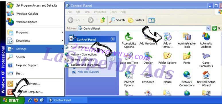 Remove LaSuperba Ads from Windows XP