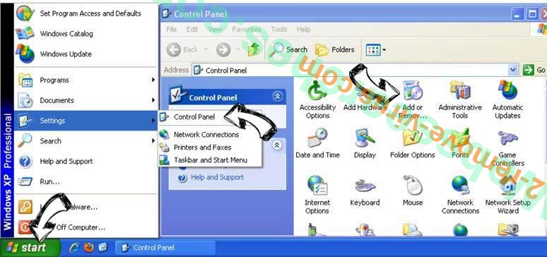 Remove PDFConverterSearchZone from Windows XP