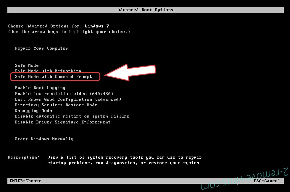 Remove .local extension virus - boot options