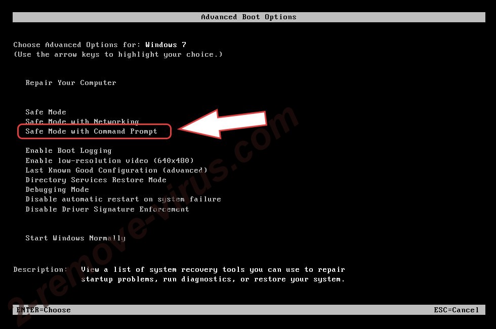 Remove KillerLocker Virus - boot options