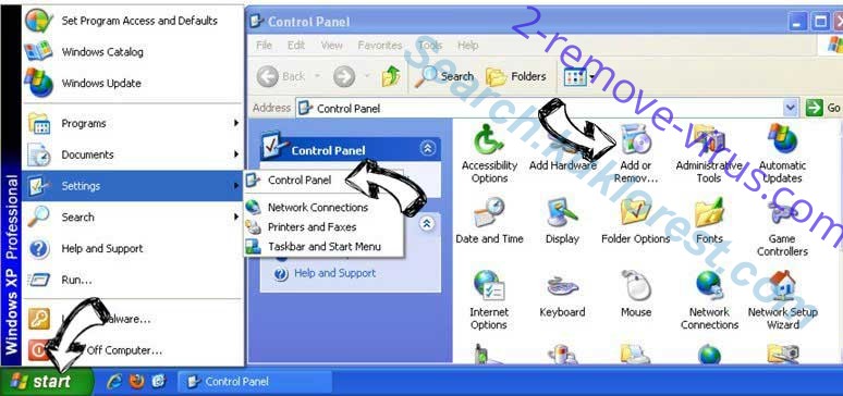 Remove Search.websafefinder.com from Windows XP