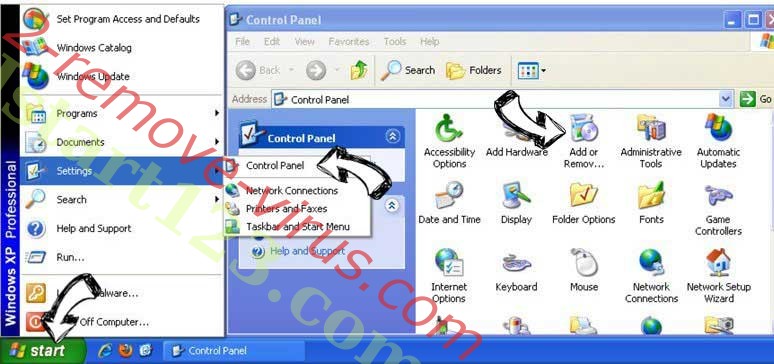 Remove uc123.com from Windows XP