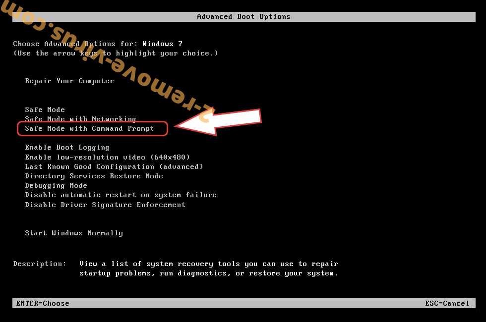 Remove Bvddx Ransomware - boot options