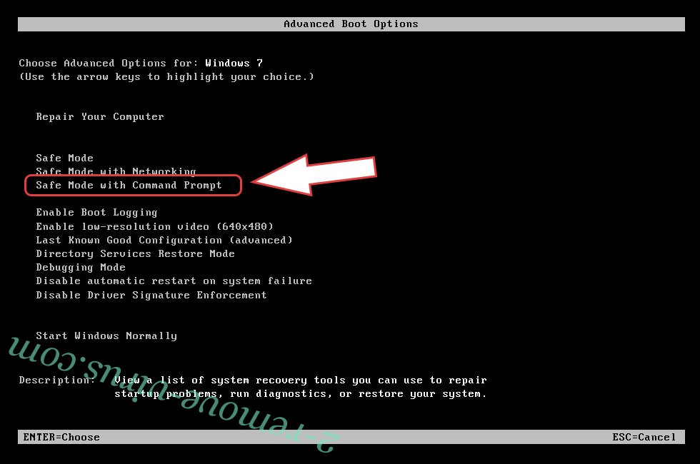 Remove Killnet file virus - boot options