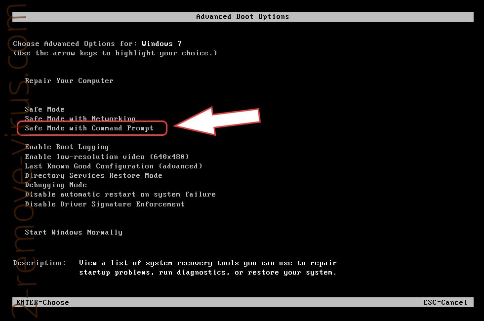 Remove BadNews Ransomware - boot options