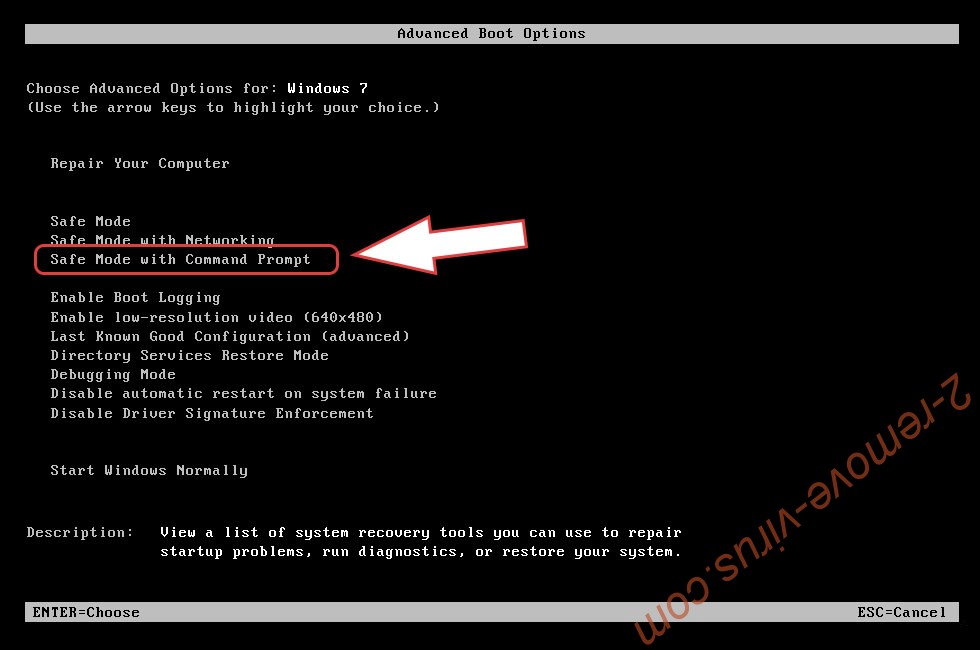 Remove .Fatp Ransomware - boot options