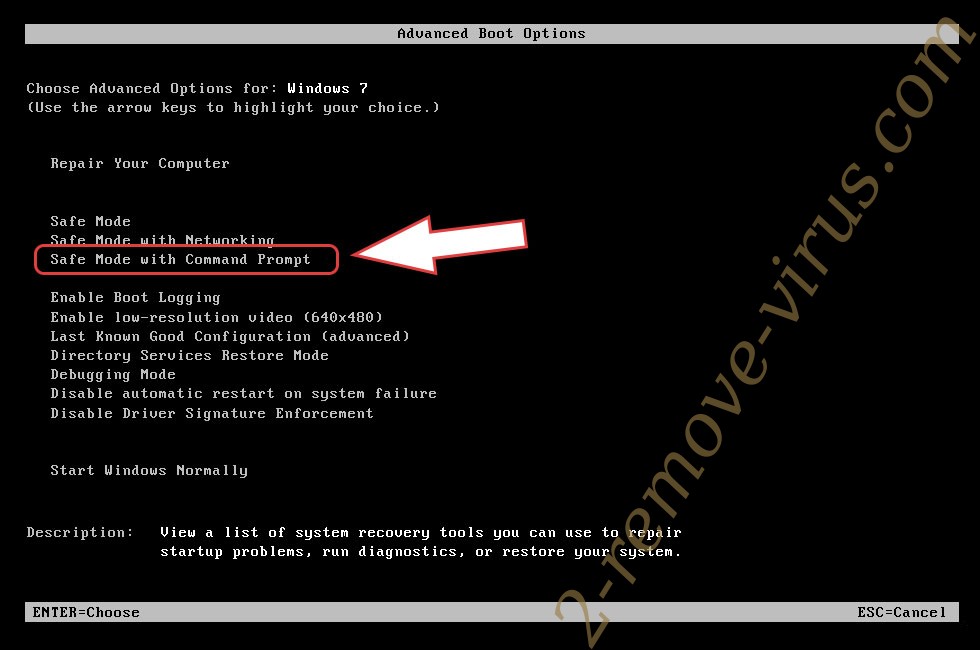Remove DATAF LOCKER Ransomware - boot options