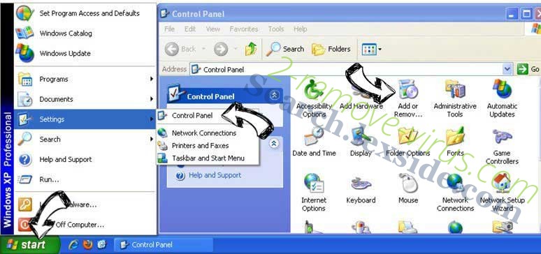 Remove LivePDFConverter Search from Windows XP