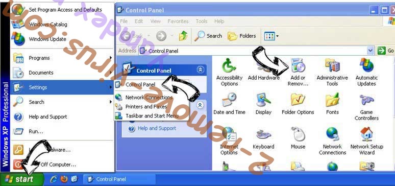 Remove Unsoodetong.com from Windows XP
