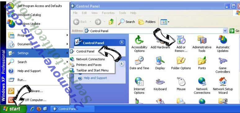 Remove Hellopushworld.com from Windows XP