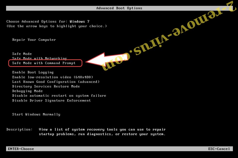 Remove .BlackMamba file virus - boot options